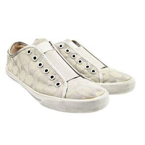 COACH Women's Signature Slip-On Sneakers -‎ Size 8